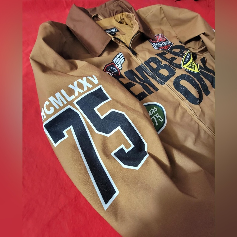 Members Only “75 Youth” Racing Zip Up Jacket - Picture 5 of 10